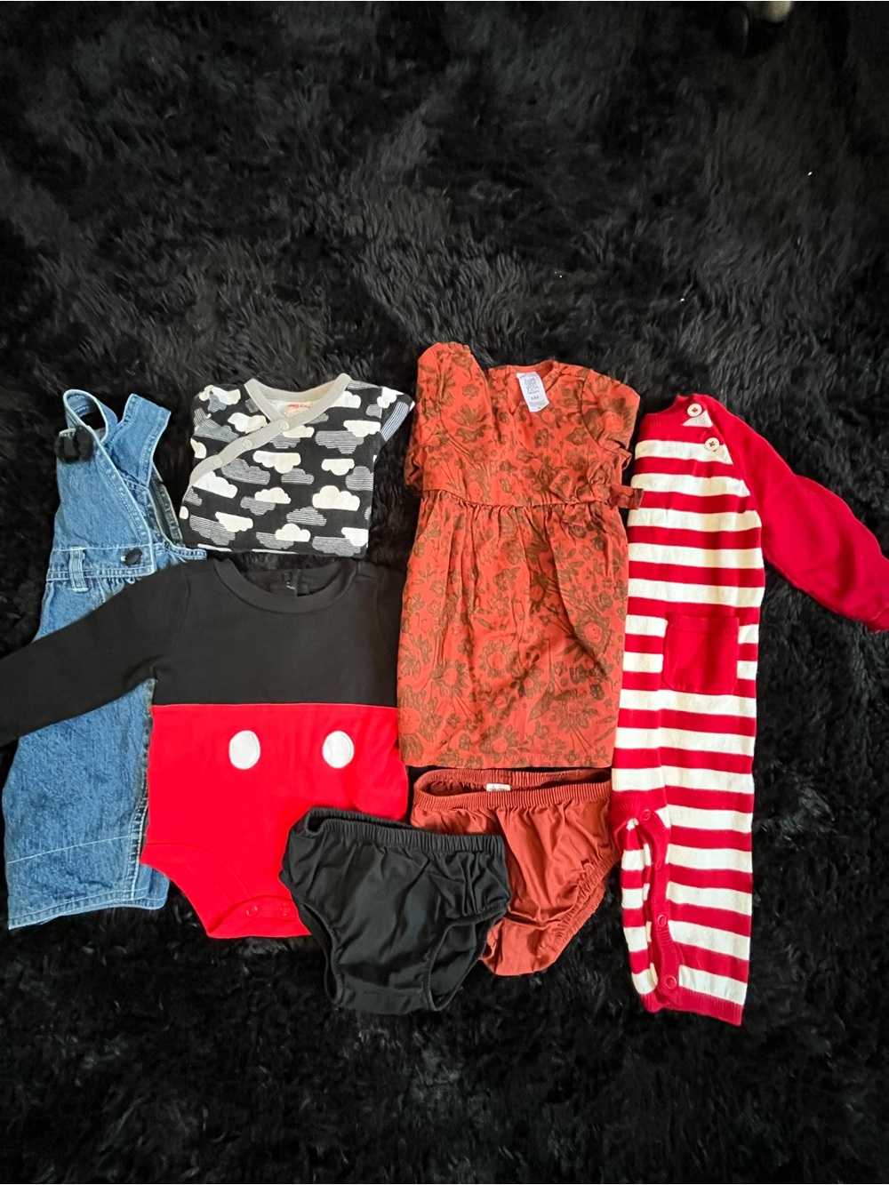 COTTON 6-9 Months Girl JEAN BLACK 7 Piece Bundle. Live Show Listing. $10 starts.